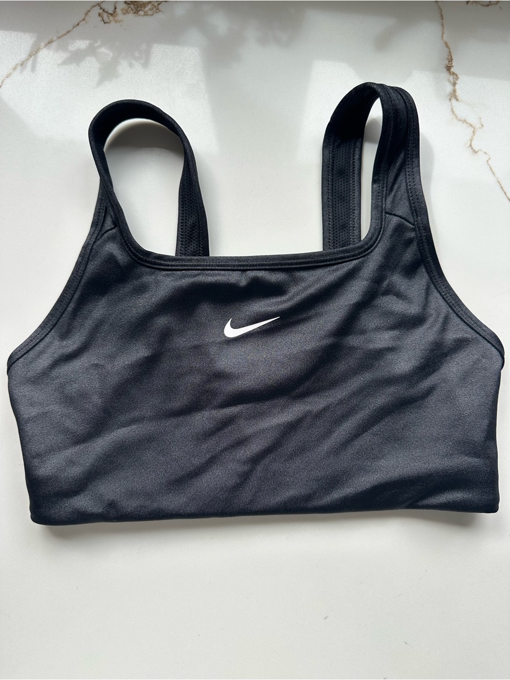 Nike Black shimmer Sports Bra small